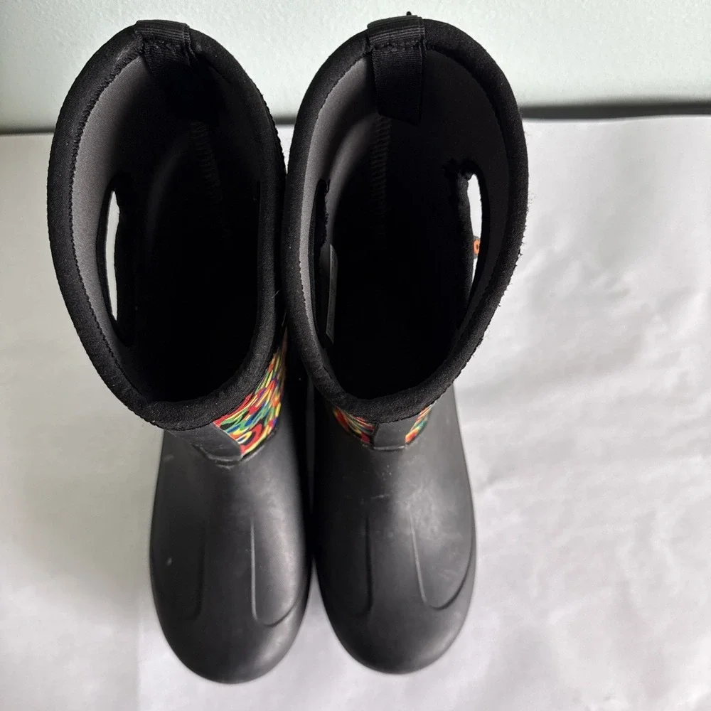Bogs Neo-Classic Geo Circle Snow‎ Boots Youth 5 Colorful Pull On Handles